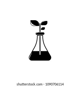 plant in a flask icon. Element of science for mobile concept and web apps. Detailed plant in a flask icon can be used for web and mobile. Premium icon on white background