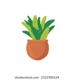 plant flat design vector image