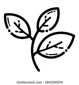 Plant Flat Icon Isolated On White Background