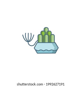 Plant Flat Icon Isolated On White Background