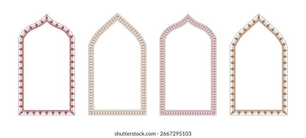 Planta floral marco borde conjunto decorativo esquema cuadro de texto ilustración