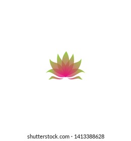 plant flower design logo vector