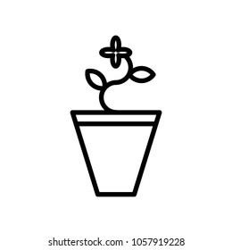 plant flower icon vector