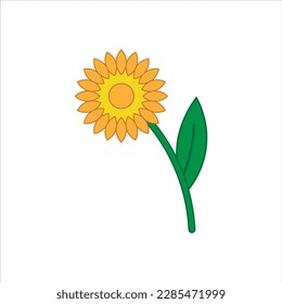 Vector de diseño de hojas de flores de planta