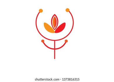 Plant flower logo