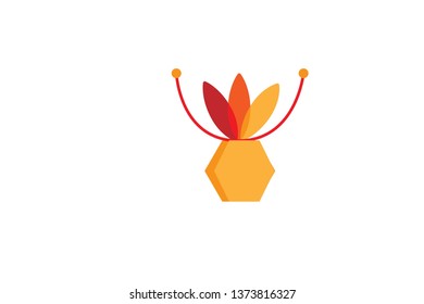 Plant flower logo