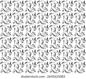 plant and flower patterns for various works of art


