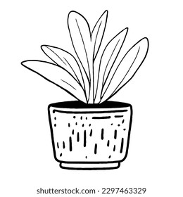 Pflanzenblume in einem Vektorsymbol mit unscharfem weißem Hintergrund (EPS) 
