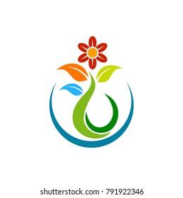 Plant And Flowers Logo