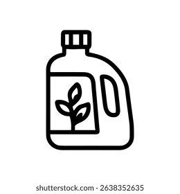 Plant food in liquid container icon illustration element