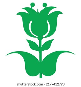Pflanze in Form von Herz-Vektordesign
