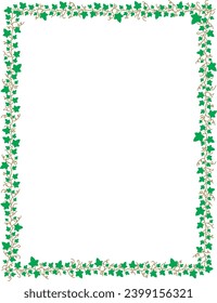 Plant frames for presentations and design of social media photo cards. Decorative frames, borders and corners
