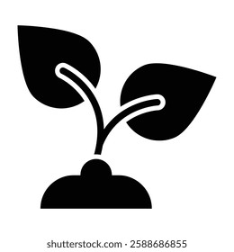 Plant Glyph Icon Design For Personal And Commercial Use