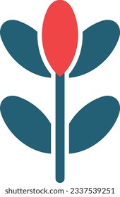 Plant Glyph Two Color Icon For Personal And Commercial Use.
