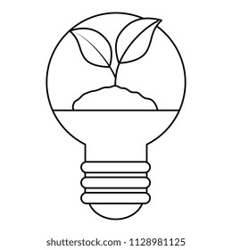 plant and ground inside bulb ecology