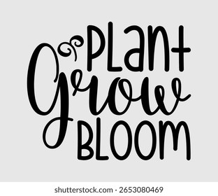 Plant Grow Bloom, Happy Spring Eps design, Spring Eps Cut File, Hoppy t shirt, Bunny and spring Eps, Egg for Kids, Cut File Cricut