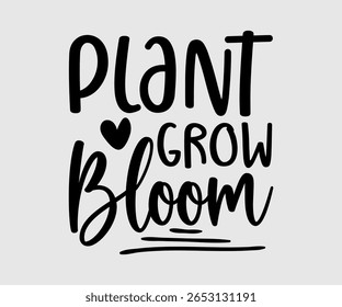 Plant Grow Bloom, Happy Spring Eps design, Spring Eps Cut File, Hoppy t shirt, Bunny and spring Eps, Egg for Kids, Cut File Cricut