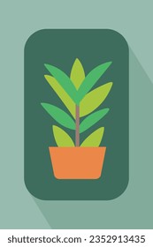 icono de aplicación de crecimiento vegetal estilo de icono gráfico vector minimalista icono plano 