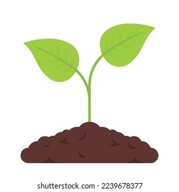 Pflanze, die aus dem Boden Vectorart wächst