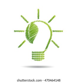 plant growing inside light bulb