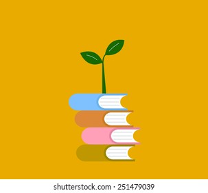 plant growing with knowledge