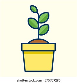 Plant Growing in a Pot Icon