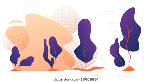 Plant Growing from Seed to Big Tree. Life Cycle Infographic of Planting Seedling Gardening. Sprout in Ground Rising Up on Nature. Agriculture, Ecology, Environment Cartoon Flat Vector Illustration