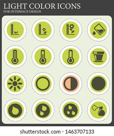 Plant Growing simply symbols for web and user interface