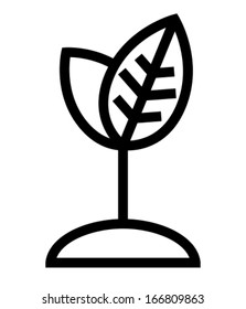 Icono de crecimiento de la planta