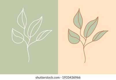 plant hand drawn. vector illustration