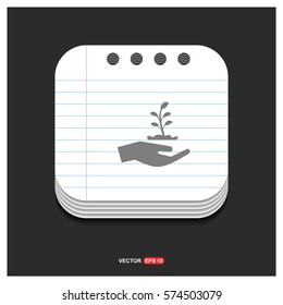 Plant In Hand Icon