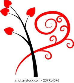 plant with heart shape icon