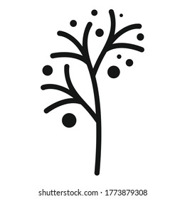Plant herbs icon. Simple illustration of plant herbs vector icon for web design isolated on white background