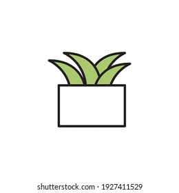 plant home decoration simple vector icon for may purpose