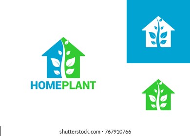 Plant House Logo Template Design