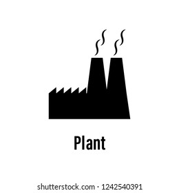 Plant icon with description. Element of energy saving icon for mobile concept and web apps. Detailed Plant icon can be used for web and mobile