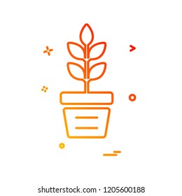 Plant icon design vector