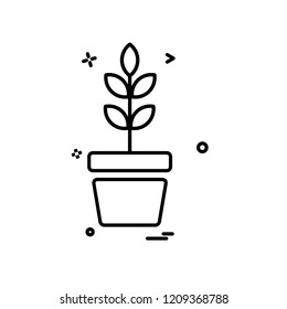 Plant icon design vector