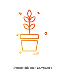 Plant icon design vector