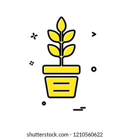 Plant icon design vector