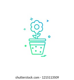 Plant icon design vector