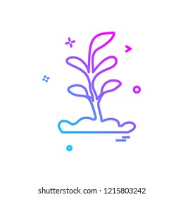 Plant icon design vector
