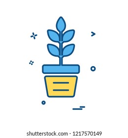 Plant icon design vector