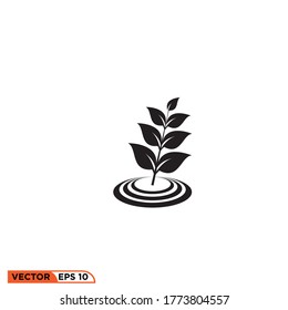 plant icon design vector illustration template