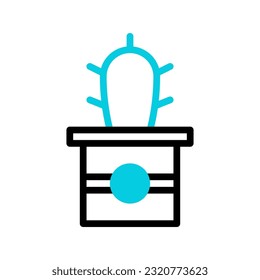Plant icon duotone black blue colour illustration vector element and symbol perfect.