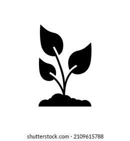 Plant icon. Eco system. Nature. Vector EPS 10. Isolated on white background.