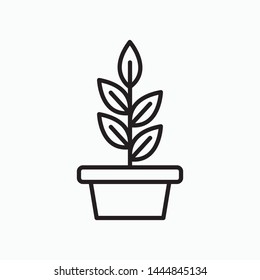 Plant icon. Flat illustration of Plant charging vector icon for web