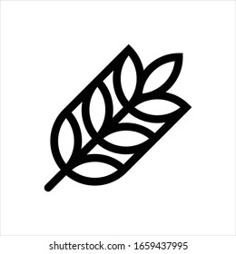 Plant icon. Flat vector graphic in white background.