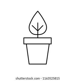 Plant icon. House plant icon. isolated vector.