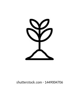plant icon, illustration design template